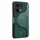 For OPPO Reno13 Pro CaseNeo MagSafe RFID Anti-theft Zipper Wallet Retro Leather Phone Case(Green) - 3