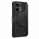 For OPPO Reno13 CaseNeo MagSafe RFID Anti-theft Zipper Wallet Retro Leather Phone Case(Black) - 3