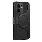 For OPPO Reno13 F CaseNeo MagSafe RFID Anti-theft Zipper Wallet Retro Leather Phone Case(Black) - 3