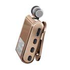 K89 Business Lavalier Single Ear Bluetooth Earphones(Gold) - 2