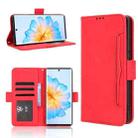 For Fossibot S3 Pro Skin Feel Calf Texture Card Slots Leather Phone Case(Red) - 1