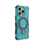 For iPhone 16 Pro J-20 Solid Color MagSafe Magnetic TPU+PC Phone Case(Lake Blue) - 3