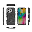 For iPhone 16 Pro J-20 Solid Color MagSafe Magnetic TPU+PC Phone Case(Black) - 2