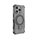 For iPhone 16 Pro J-20 Solid Color MagSafe Magnetic TPU+PC Phone Case(Grey) - 3