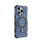 For iPhone 16 Pro J-20 Solid Color MagSafe Magnetic TPU+PC Phone Case(Blue) - 3