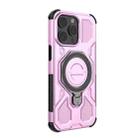 For iPhone 15 Pro Max J-20 Solid Color MagSafe Magnetic TPU+PC Phone Case(Pink) - 3