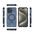 For iPhone 15 Pro Max J-20 Solid Color MagSafe Magnetic TPU+PC Phone Case(Blue) - 2
