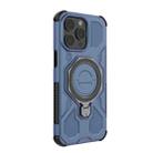 For iPhone 15 Pro Max J-20 Solid Color MagSafe Magnetic TPU+PC Phone Case(Blue) - 3