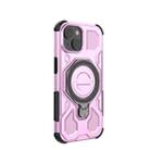 For iPhone 15 J-20 Solid Color MagSafe Magnetic TPU+PC Phone Case(Pink) - 3