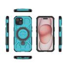 For iPhone 15 J-20 Solid Color MagSafe Magnetic TPU+PC Phone Case(Lake Blue) - 2