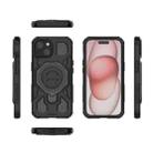 For iPhone 15 J-20 Solid Color MagSafe Magnetic TPU+PC Phone Case(Black) - 2