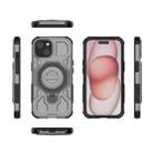 For iPhone 15 J-20 Solid Color MagSafe Magnetic TPU+PC Phone Case(Grey) - 2