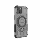 For iPhone 15 J-20 Solid Color MagSafe Magnetic TPU+PC Phone Case(Grey) - 3