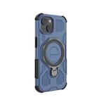 For iPhone 15 J-20 Solid Color MagSafe Magnetic TPU+PC Phone Case(Blue) - 3
