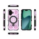 For iPhone 17 J-20 Solid Color MagSafe Magnetic TPU+PC Phone Case(Pink) - 2