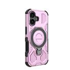 For iPhone 17 J-20 Solid Color MagSafe Magnetic TPU+PC Phone Case(Pink) - 3