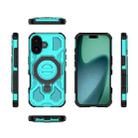 For iPhone 17 J-20 Solid Color MagSafe Magnetic TPU+PC Phone Case(Lake Blue) - 2