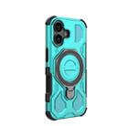 For iPhone 17 J-20 Solid Color MagSafe Magnetic TPU+PC Phone Case(Lake Blue) - 3
