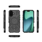 For iPhone 17 J-20 Solid Color MagSafe Magnetic TPU+PC Phone Case(Black) - 2