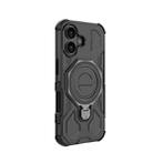 For iPhone 17 J-20 Solid Color MagSafe Magnetic TPU+PC Phone Case(Black) - 3
