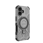 For iPhone 17 J-20 Solid Color MagSafe Magnetic TPU+PC Phone Case(Grey) - 3
