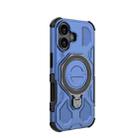 For iPhone 17 J-20 Solid Color MagSafe Magnetic TPU+PC Phone Case(Blue) - 3