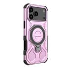 For iPhone 17 Pro Max J-20 Solid Color MagSafe Magnetic TPU+PC Phone Case(Pink) - 3