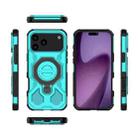 For iPhone 17 Pro Max J-20 Solid Color MagSafe Magnetic TPU+PC Phone Case(Lake Blue) - 2