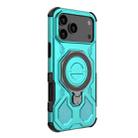 For iPhone 17 Pro Max J-20 Solid Color MagSafe Magnetic TPU+PC Phone Case(Lake Blue) - 3