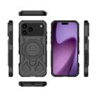 For iPhone 17 Pro Max J-20 Solid Color MagSafe Magnetic TPU+PC Phone Case(Black) - 2