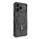 For iPhone 17 Pro Max J-20 Solid Color MagSafe Magnetic TPU+PC Phone Case(Black) - 3