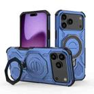 For iPhone 17 Pro Max J-20 Solid Color MagSafe Magnetic TPU+PC Phone Case(Blue) - 1
