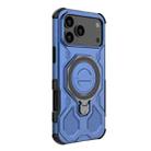 For iPhone 17 Pro Max J-20 Solid Color MagSafe Magnetic TPU+PC Phone Case(Blue) - 3