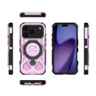 For iPhone 17 Pro J-20 Solid Color MagSafe Magnetic TPU+PC Phone Case(Pink) - 2