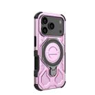 For iPhone 17 Pro J-20 Solid Color MagSafe Magnetic TPU+PC Phone Case(Pink) - 3