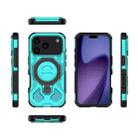 For iPhone 17 Pro J-20 Solid Color MagSafe Magnetic TPU+PC Phone Case(Lake Blue) - 2