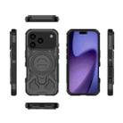 For iPhone 17 Pro J-20 Solid Color MagSafe Magnetic TPU+PC Phone Case(Black) - 2