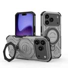 For iPhone 17 Pro J-20 Solid Color MagSafe Magnetic TPU+PC Phone Case(Grey) - 1