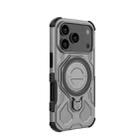 For iPhone 17 Pro J-20 Solid Color MagSafe Magnetic TPU+PC Phone Case(Grey) - 3