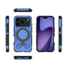 For iPhone 17 Pro J-20 Solid Color MagSafe Magnetic TPU+PC Phone Case(Blue) - 2