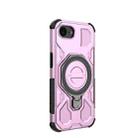 For iPhone 16e J-20 Solid Color MagSafe Magnetic TPU+PC Phone Case(Pink) - 3