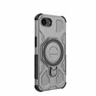 For iPhone 16e J-20 Solid Color MagSafe Magnetic TPU+PC Phone Case(Grey) - 3