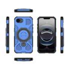 For iPhone 16e J-20 Solid Color MagSafe Magnetic TPU+PC Phone Case(Blue) - 2