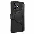 For Realme C53 CaseNeo MagSafe RFID Anti-theft Zipper Wallet Retro Leather Phone Case(Black) - 3