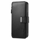 For Realme C55 CaseNeo MagSafe RFID Anti-theft Zipper Wallet Retro Leather Phone Case(Black) - 2