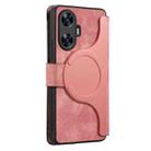 For Realme C55 CaseNeo MagSafe RFID Anti-theft Zipper Wallet Retro Leather Phone Case(Pink) - 3