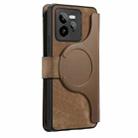 For Realme GT 7 Pro CaseNeo MagSafe RFID Anti-theft Zipper Wallet Retro Leather Phone Case(Brown) - 3