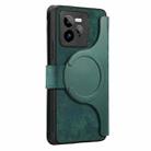 For Realme GT 7 Pro CaseNeo MagSafe RFID Anti-theft Zipper Wallet Retro Leather Phone Case(Green) - 3
