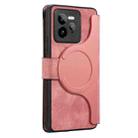 For Realme GT 7 Pro CaseNeo MagSafe RFID Anti-theft Zipper Wallet Retro Leather Phone Case(Pink) - 3