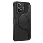 For Realme Neo7 CaseNeo MagSafe RFID Anti-theft Zipper Wallet Retro Leather Phone Case(Black) - 3
